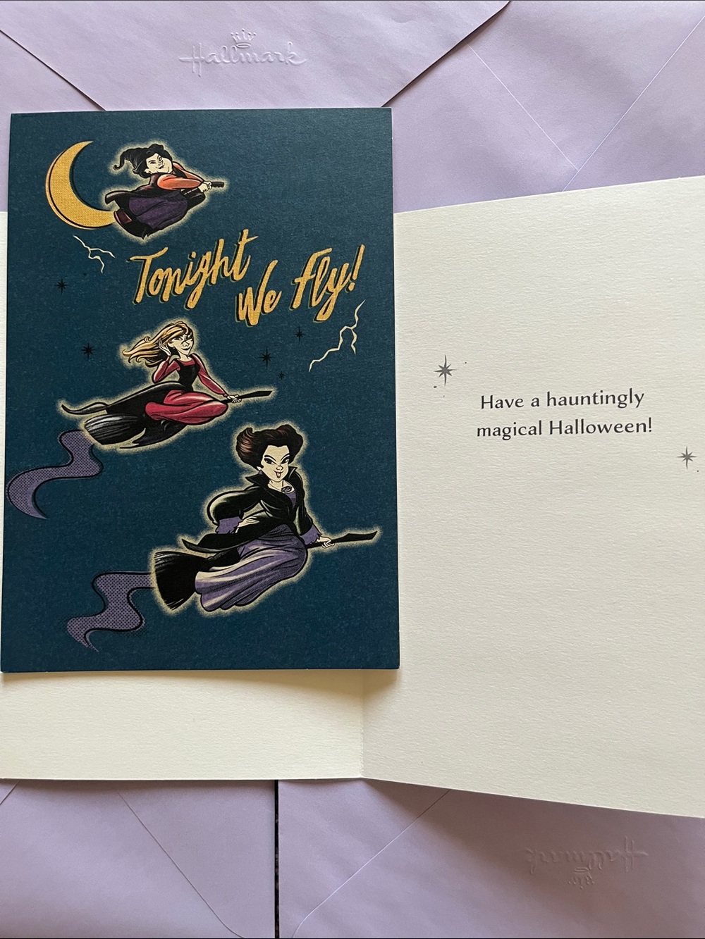 Hallmark Hocus Pocus Set of 4 Halloween Greeting Cards & Envelopes - Picture 4 of 6